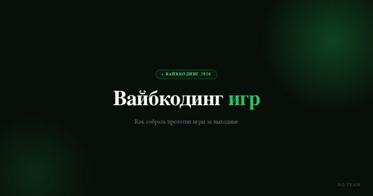 Вайбкодинг игр: как собрать прототип за выходные